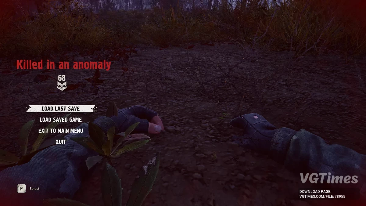 S.T.A.L.K.E.R. 2: Heart of Chornobyl — Прозрачный экран смерти