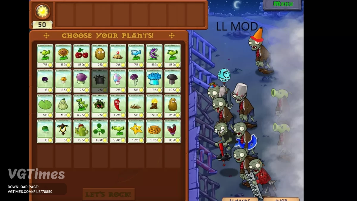 Plants vs. Zombies — PVZ LL MOD (beta 1.0)