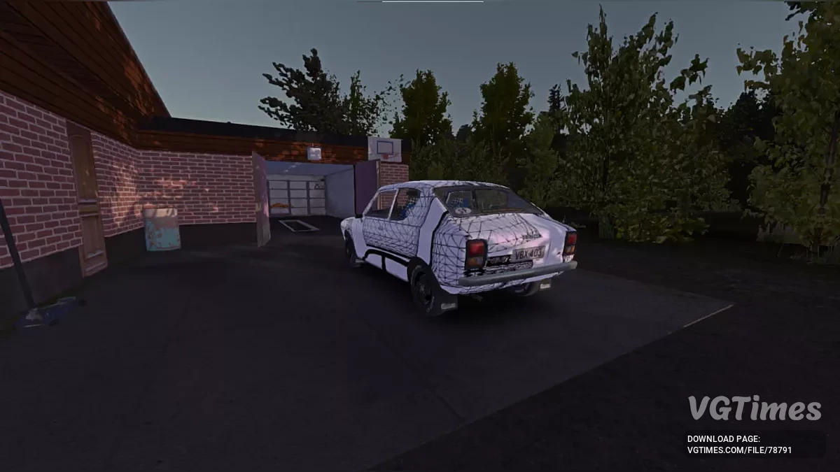 My Summer Car — Сток Сатсума белая с граффити, 50к марок