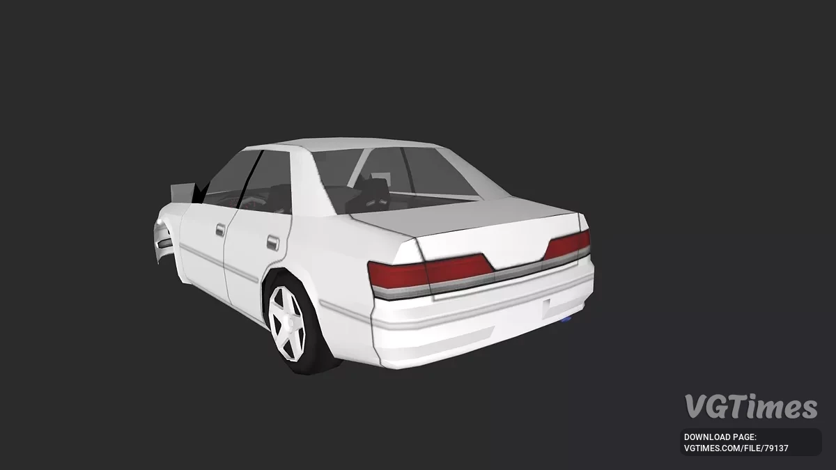 Simple Car Crash Physics Sim — Toyota mark 2 (оптимизированная)
