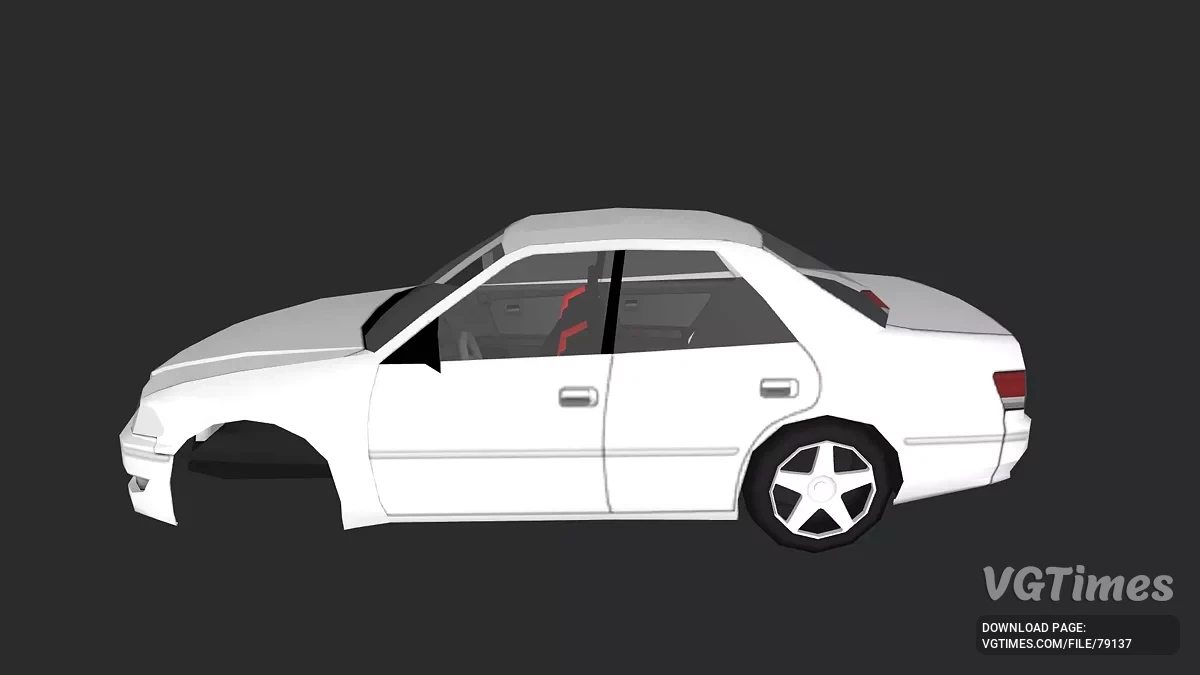 Simple Car Crash Physics Sim — Toyota mark 2 (оптимизированная)