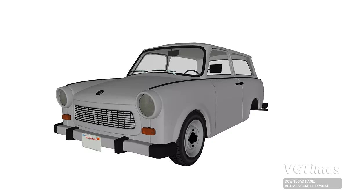 Simple Car Crash Physics Sim — Trabant 601