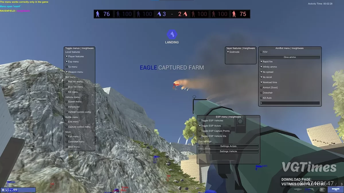 Ravenfield — Трейнер (+15) [UPD: 20.12.2024]