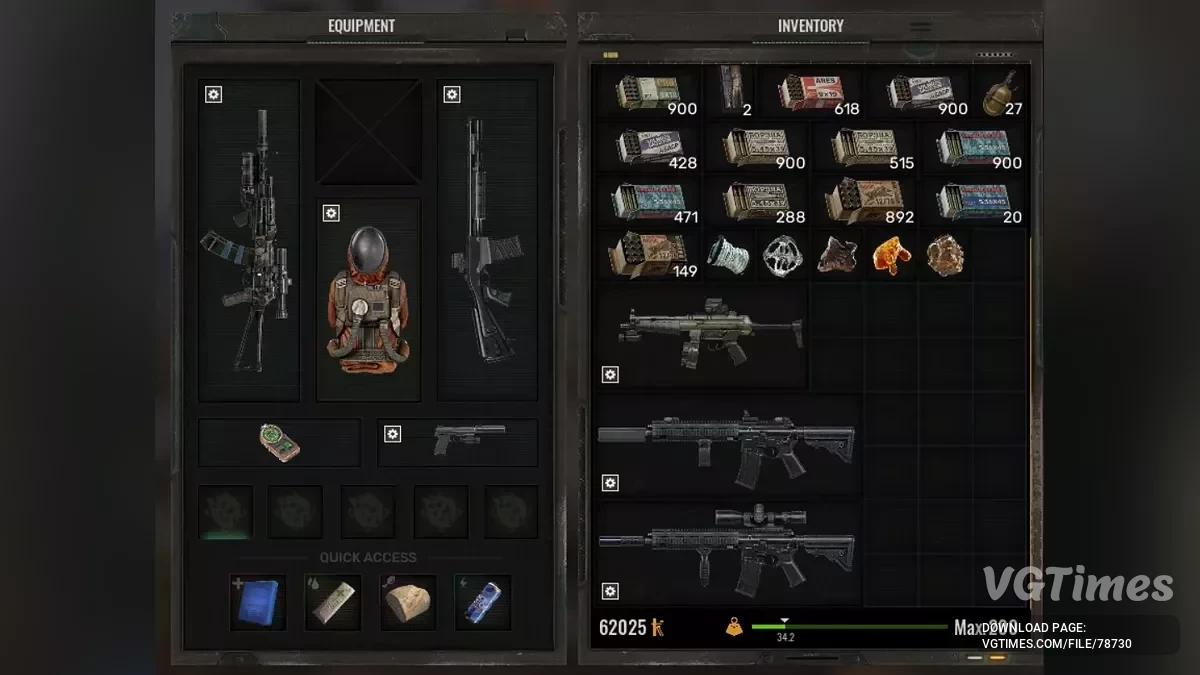 S.T.A.L.K.E.R. 2: Heart of Chornobyl — Увеличенный переносимый вес