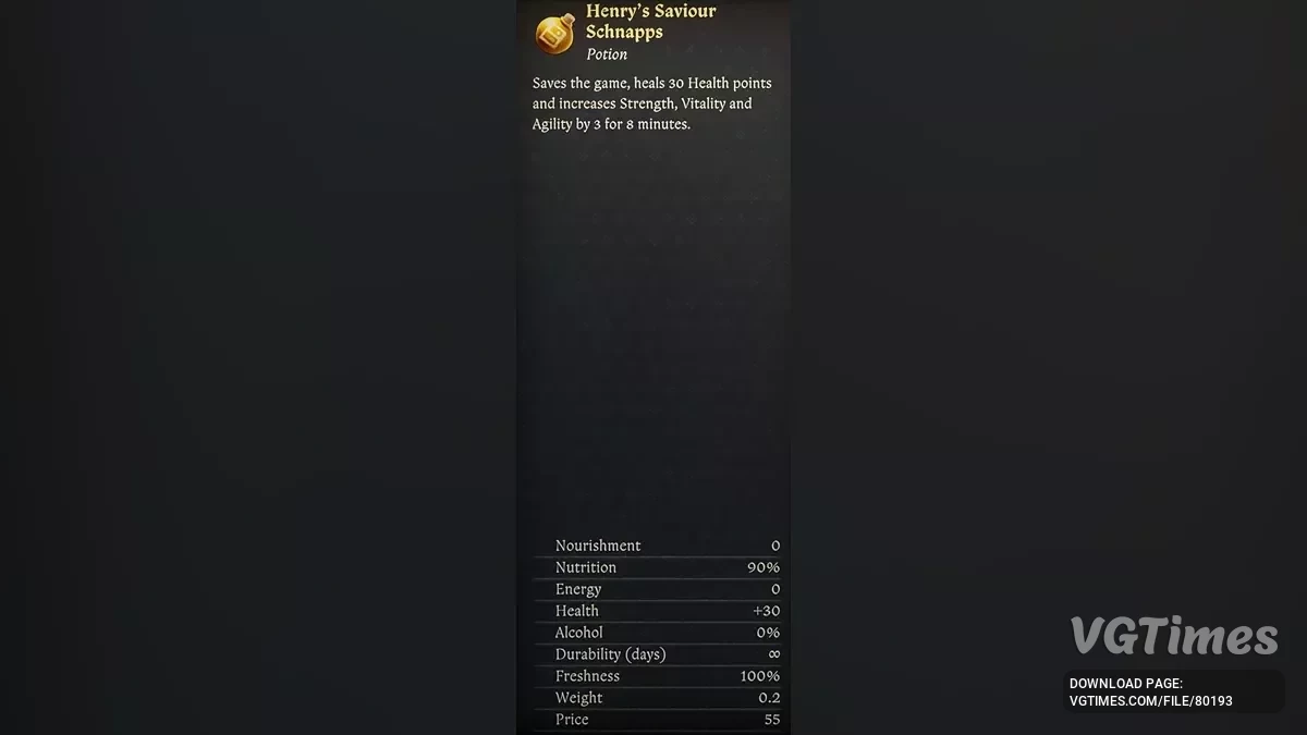 Kingdom Come: Deliverance 2 — Безалкогольный шнапс