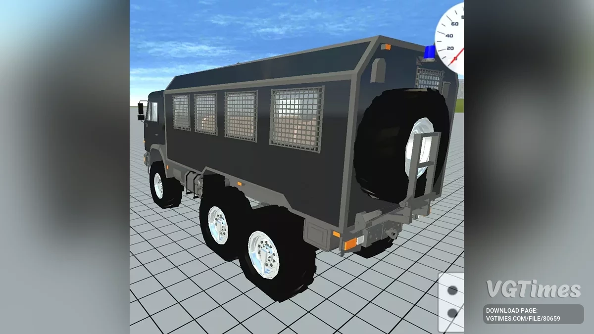 Simple Car Crash Physics Sim — Камаз автозак