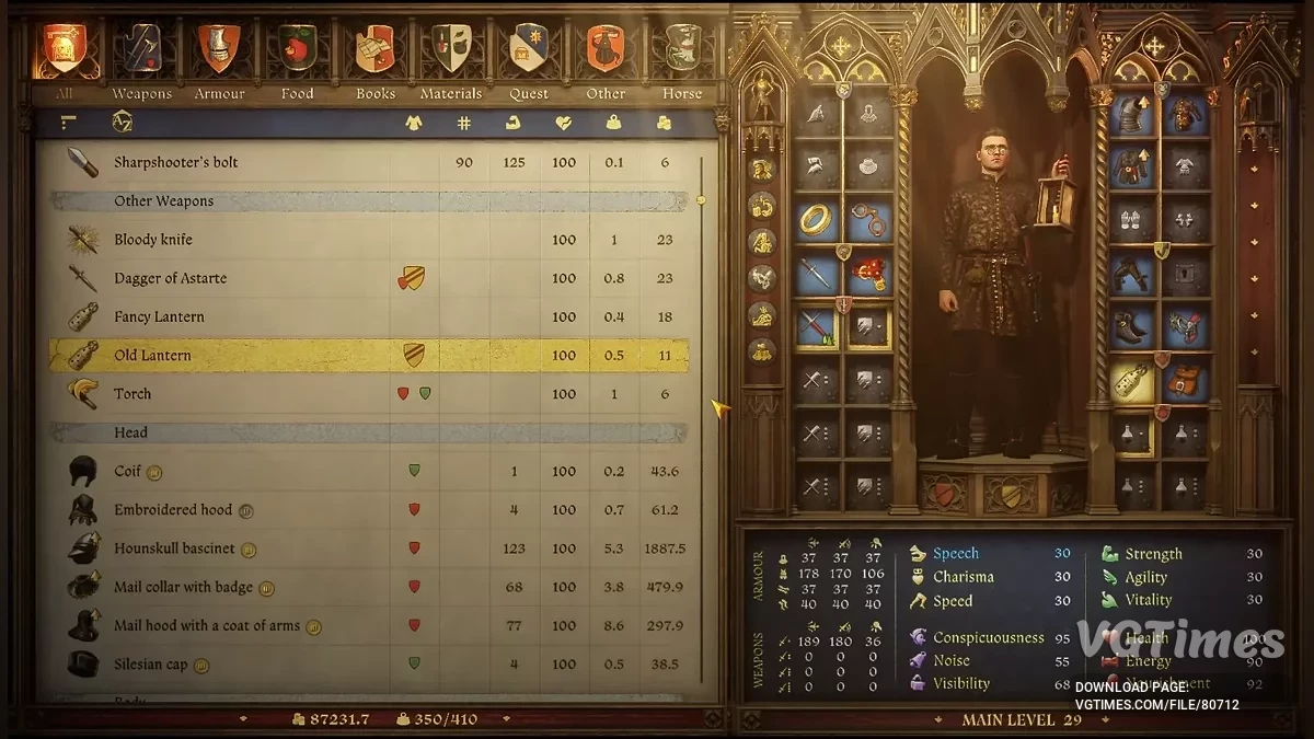 Kingdom Come: Deliverance 2 — Лампа с возможностью экипировки