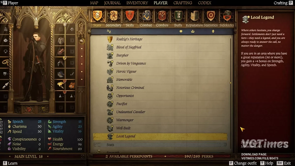 Kingdom Come: Deliverance 2 — Местная легенда — новык навык (PTF)