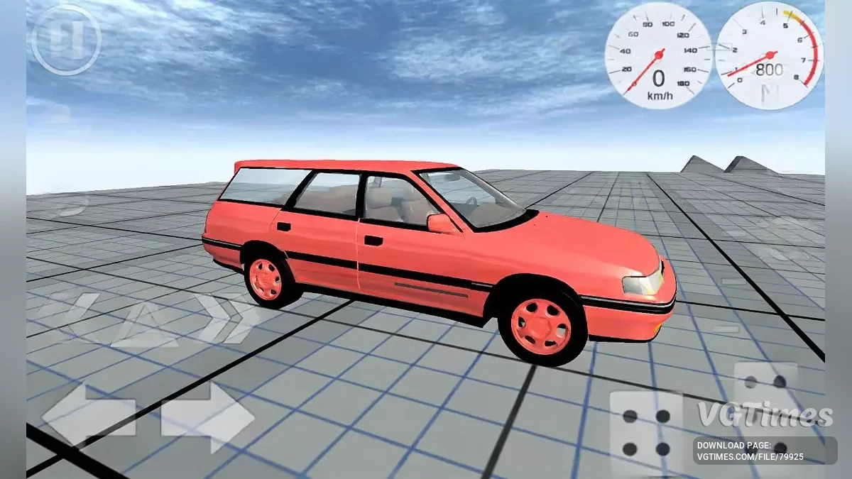 Simple Car Crash Physics Sim — Subaru Legasy 1990 Wagon