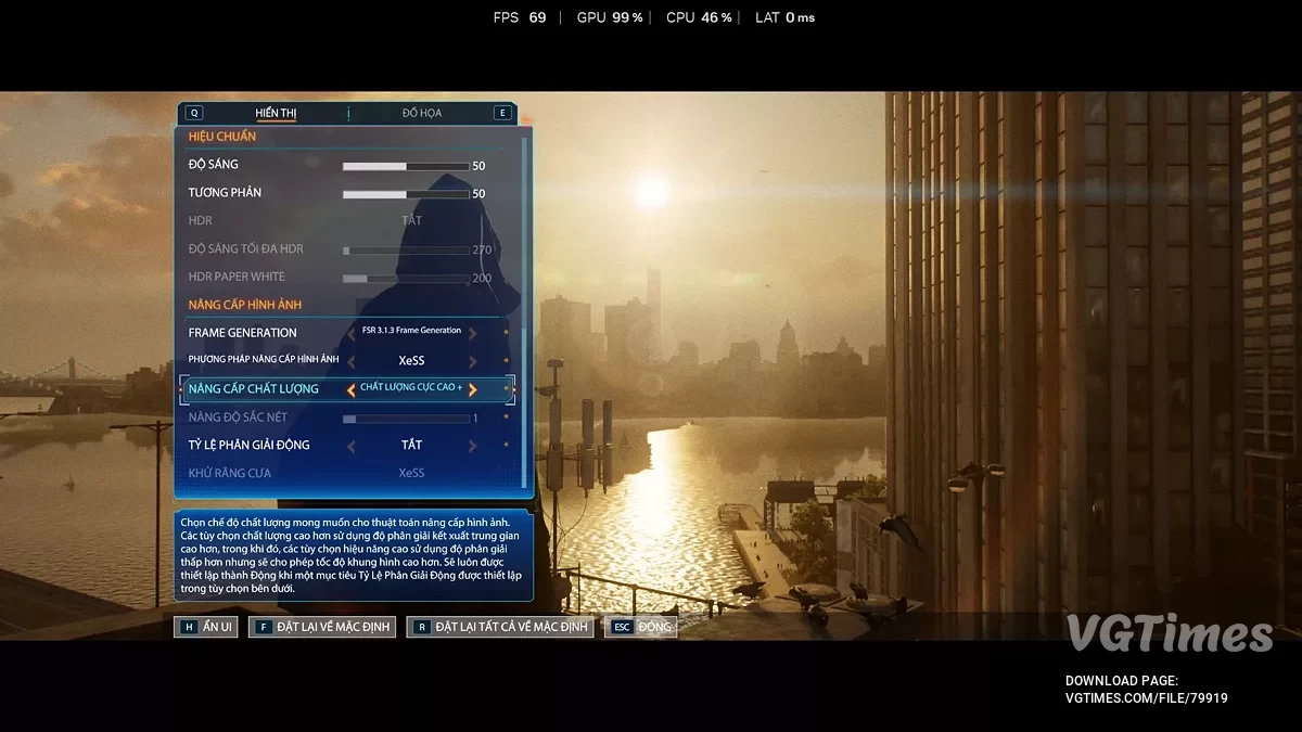Marvel&#039;s Spider-Man 2 — Улучшенный FSR 3.1.3 - XeSS 2.0.0.18