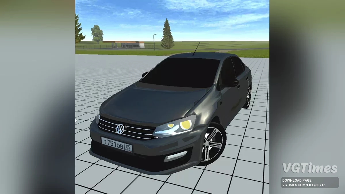 Simple Car Crash Physics Sim — Volkswagen Polo Sedan