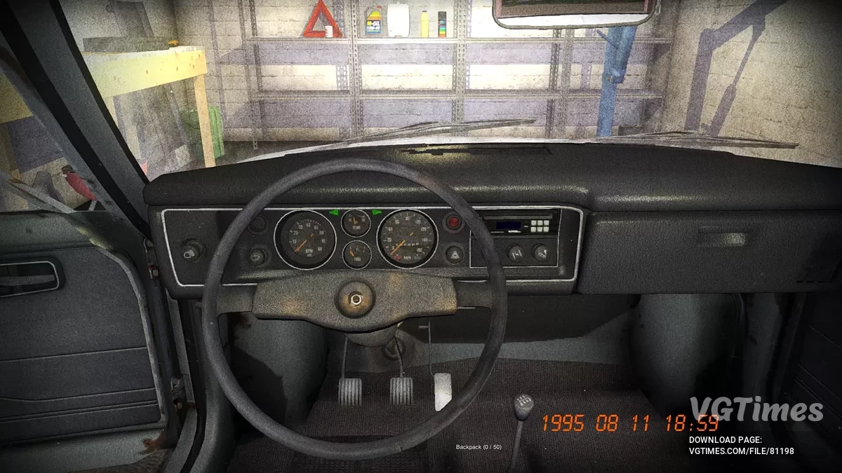 My Summer Car — Белая сток Сатсума, сабвуфер с усилителем звука, 3000 марок