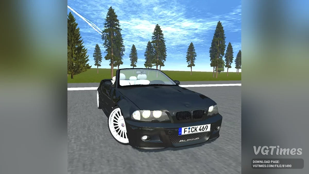 Simple Car Crash Physics Sim — BMW Alpina B3 cabrio