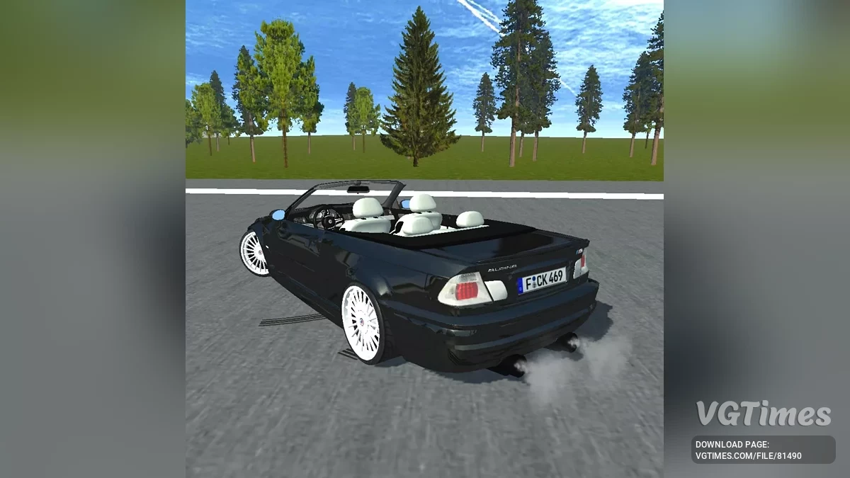 Simple Car Crash Physics Sim — BMW Alpina B3 cabrio