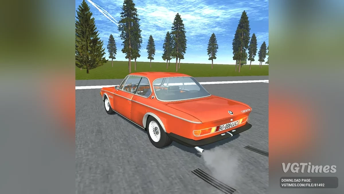 Simple Car Crash Physics Sim — BMW E9 3.0 CSL