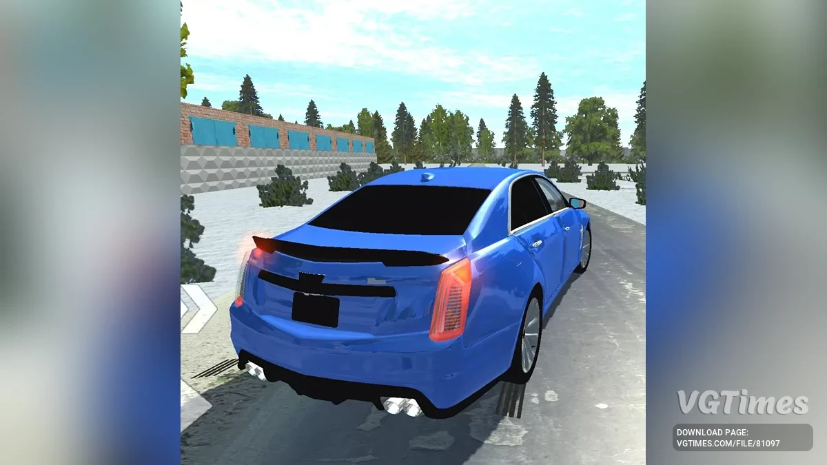 Simple Car Crash Physics Sim — Cadillac CTSV