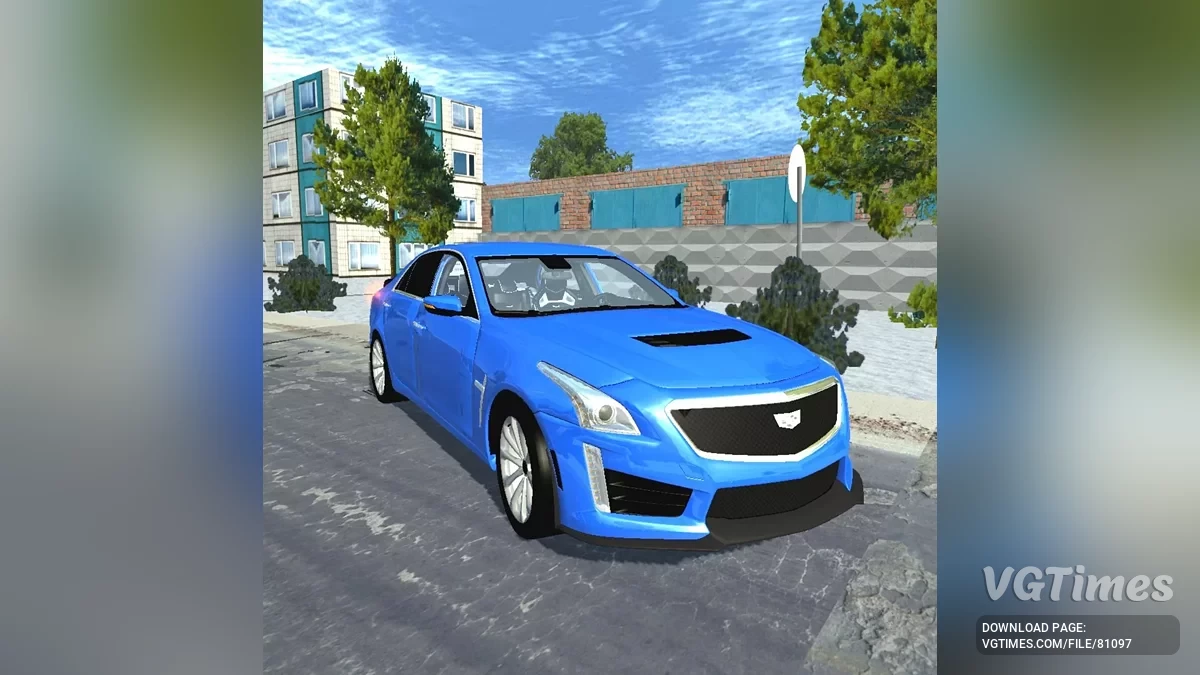 Simple Car Crash Physics Sim — Cadillac CTSV