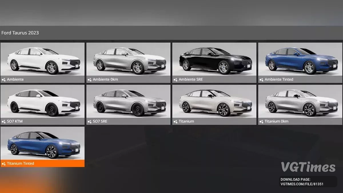 BeamNG.drive — Ford Taurus 2023 (0.34.x)