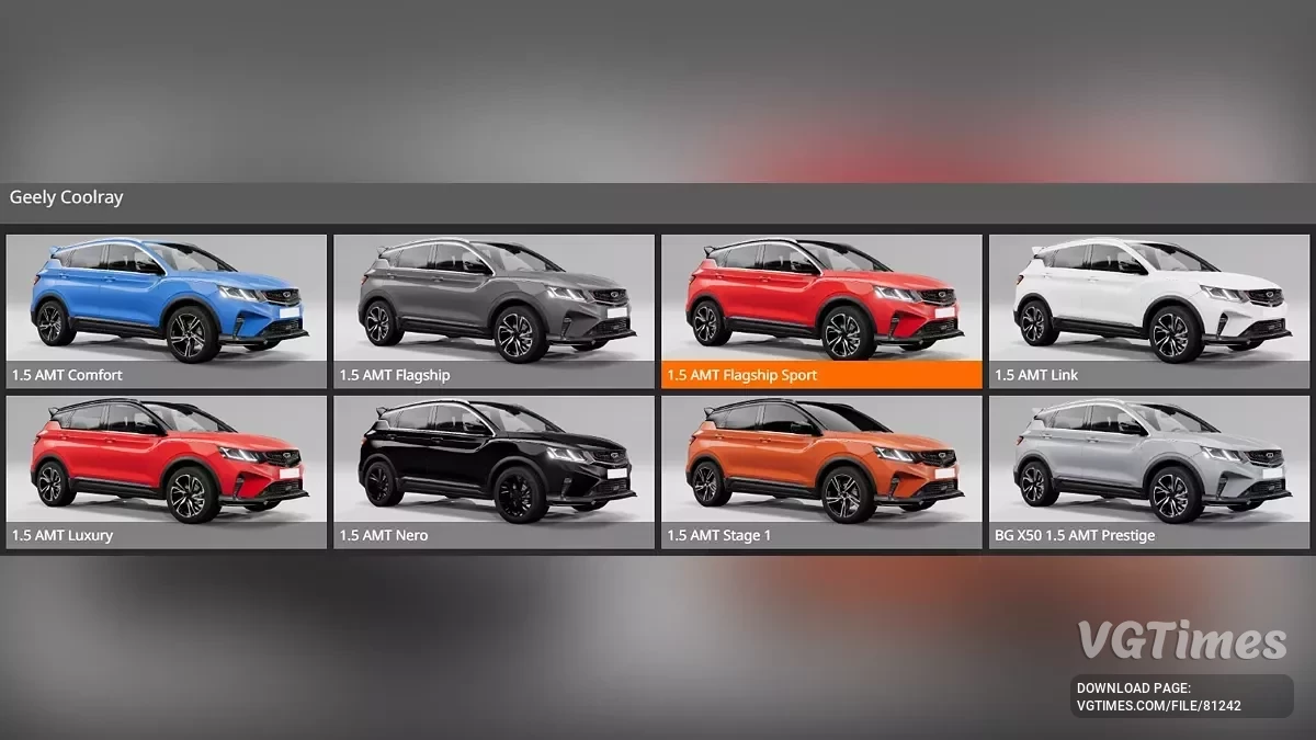 BeamNG.drive — Geely Coolray / Belgee X50