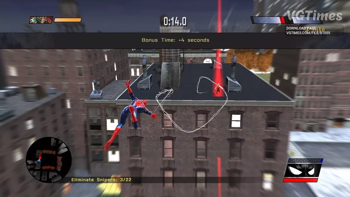 Spider-Man: Web of Shadows (2008) — HD Красный Костюм V6 и Полный Черный Костюм