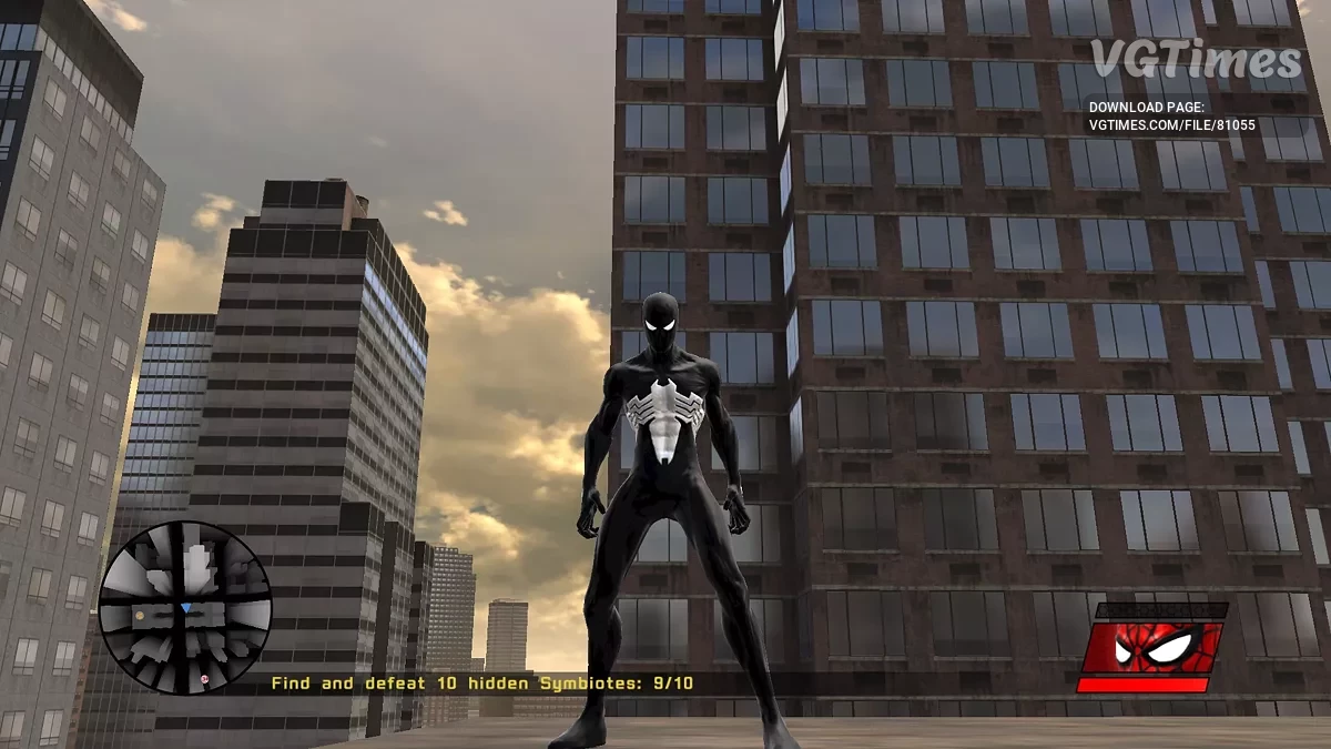 Spider-Man: Web of Shadows (2008) — HD Красный Костюм V6 и Полный Черный Костюм