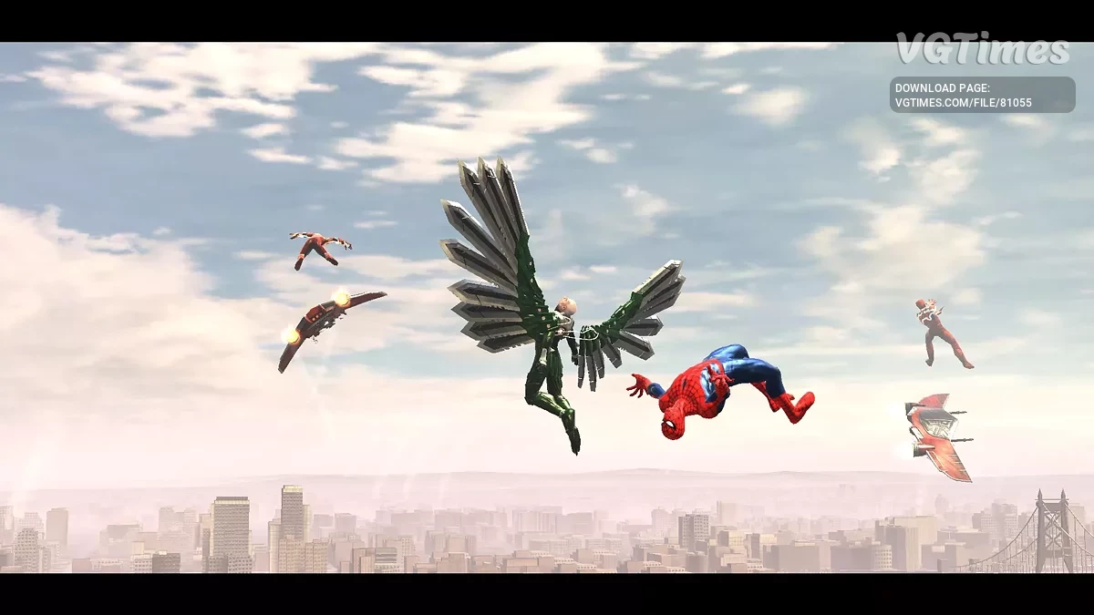 Spider-Man: Web of Shadows (2008) — HD Красный Костюм V6 и Полный Черный Костюм