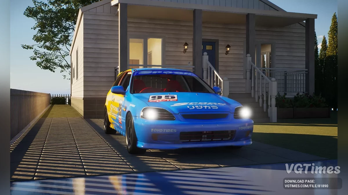 inZOI — Honda Civic Ek9 Spoon Sports (украшение)