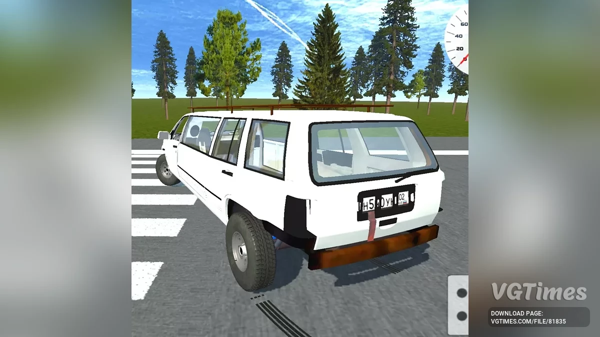 Simple Car Crash Physics Sim — Jeep Grand Cherokee limousine
