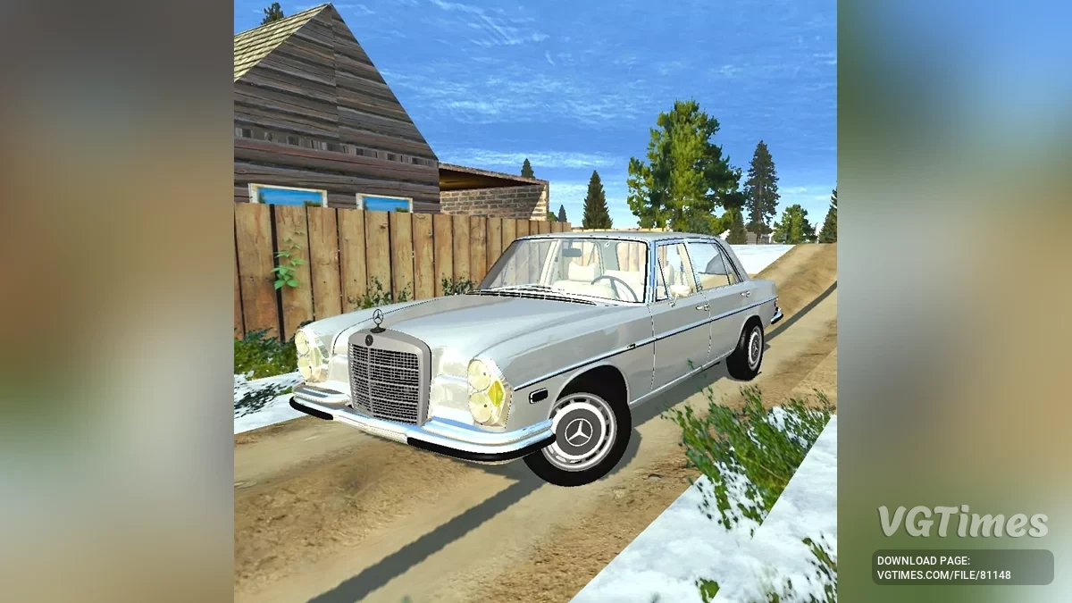 Simple Car Crash Physics Sim — Mercedes-Benz 300 SEL