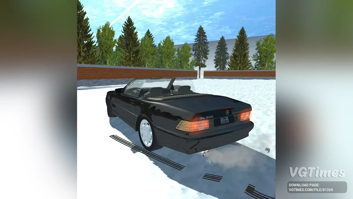 Simple Car Crash Physics Sim — Mercedes-Benz Sl500 R129