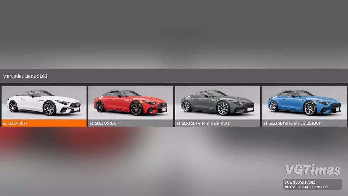 BeamNG.drive — Mercedes-Benz SL63 (0.34.x)