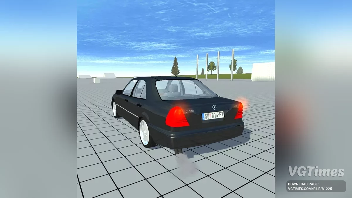 Simple Car Crash Physics Sim — Merсedes-Benz C220 W202
