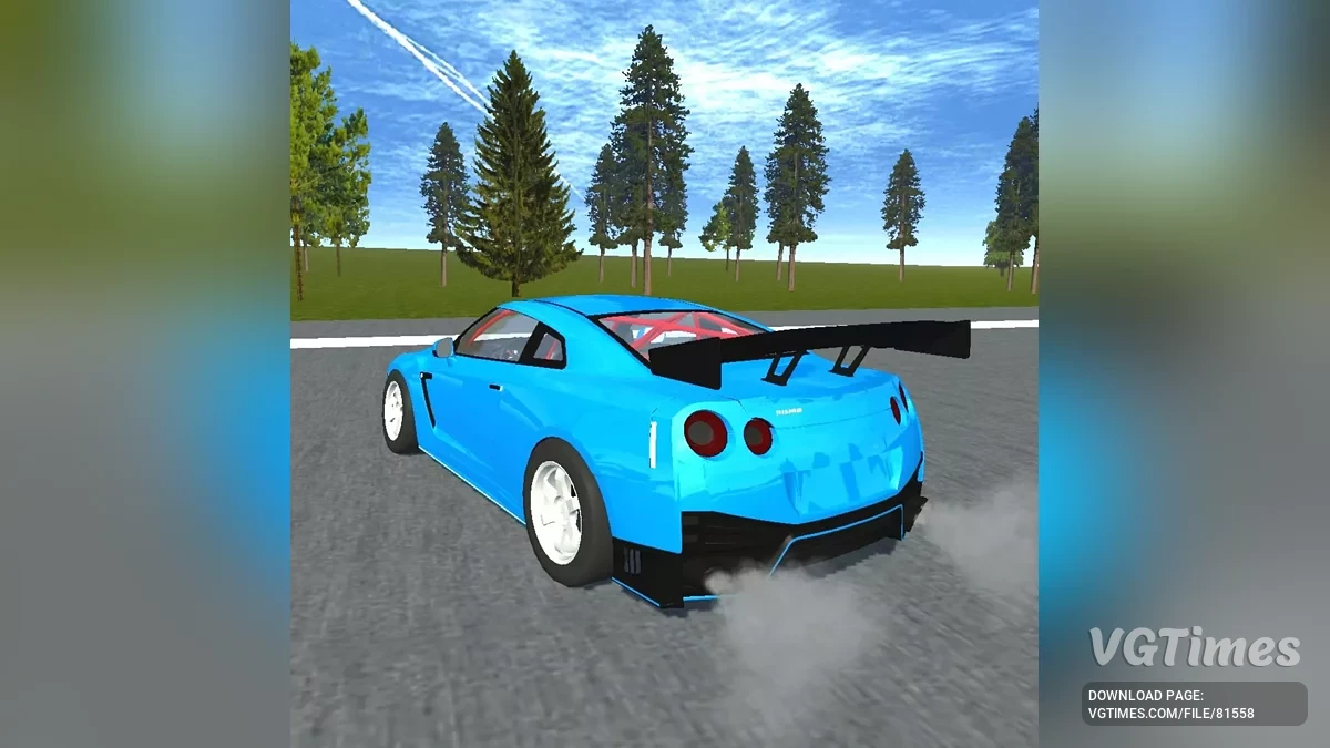 Simple Car Crash Physics Sim — Nissan GTR R35 Drift
