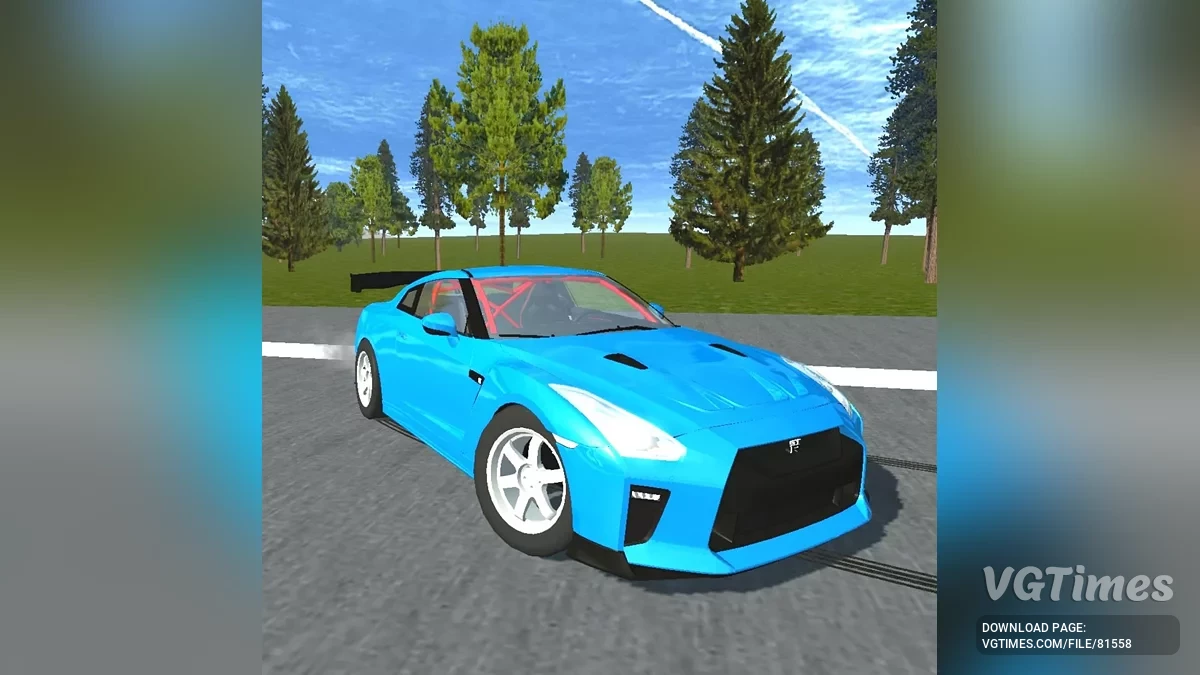 Simple Car Crash Physics Sim — Nissan GTR R35 Drift