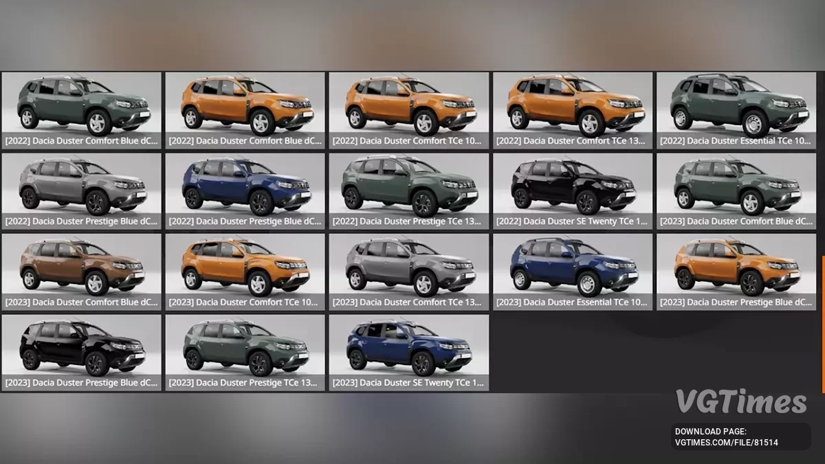 BeamNG.drive — Nissan Terrano (Renault/Dacia Duster)