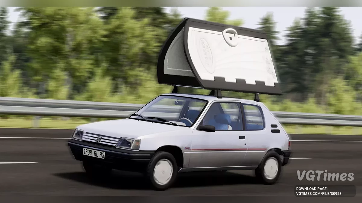 BeamNG.drive — Peugeot 205 JP v4.0 (0.34.x)