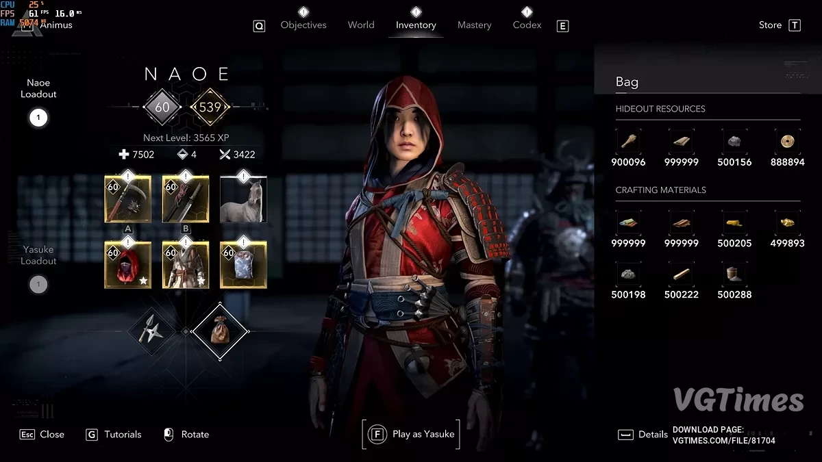 Assassin's Creed Shadows — Полное сохранение