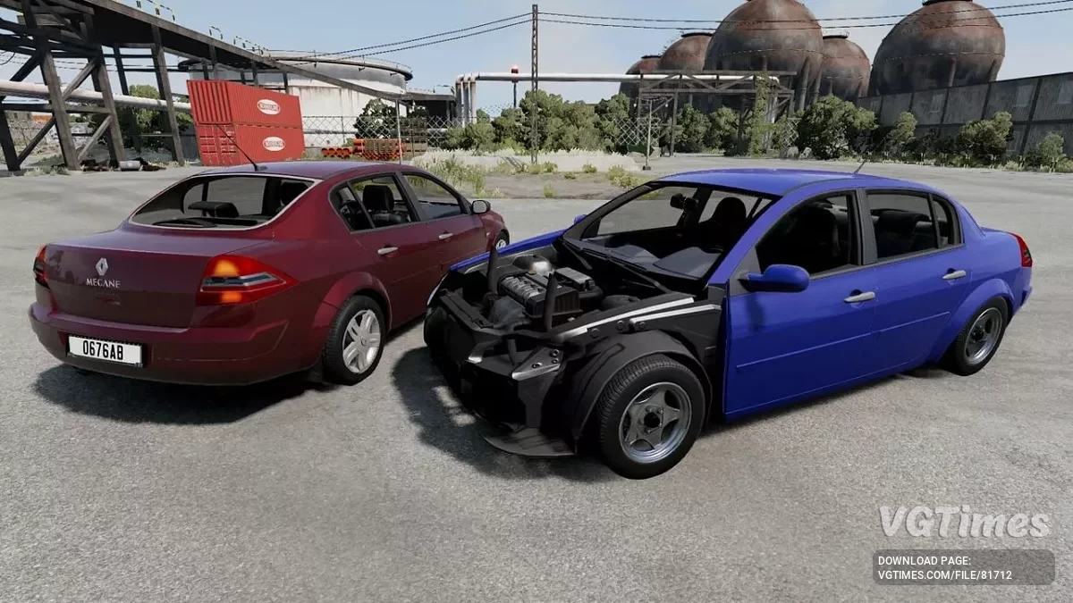 BeamNG.drive — Renault Megane 2 Sedan v1.0 (0.34.x)