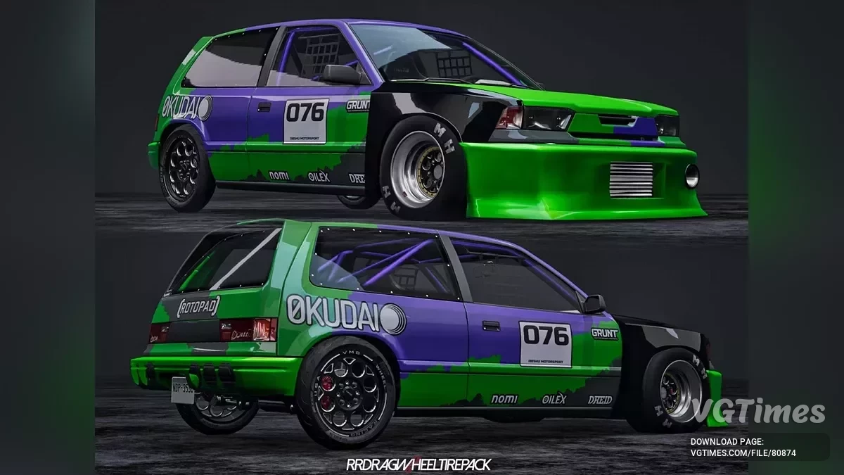 BeamNG.drive — RR Drag Racing Wheel And Tire Pack