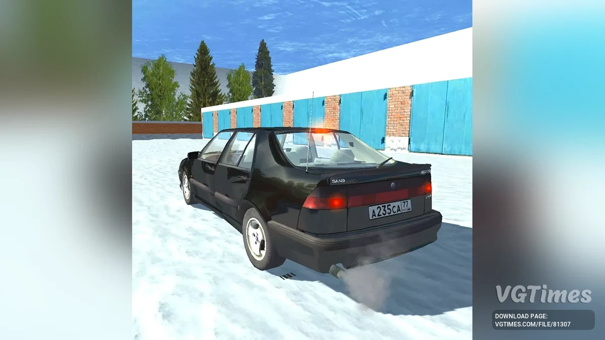 Simple Car Crash Physics Sim — Saab 9000