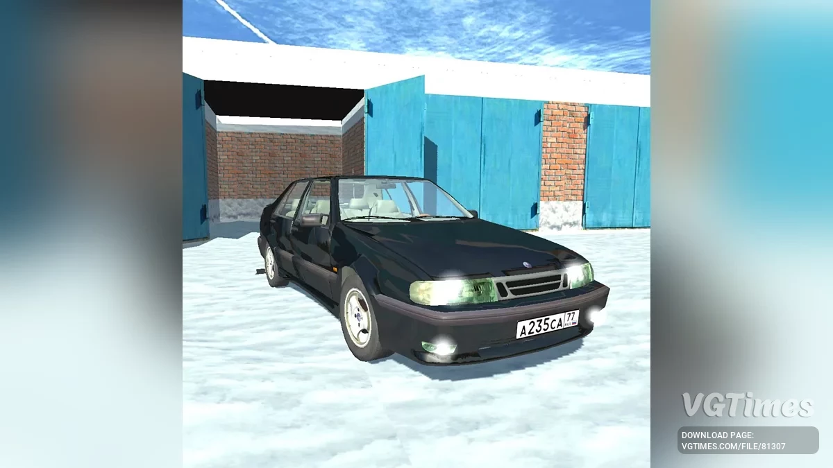 Simple Car Crash Physics Sim — Saab 9000