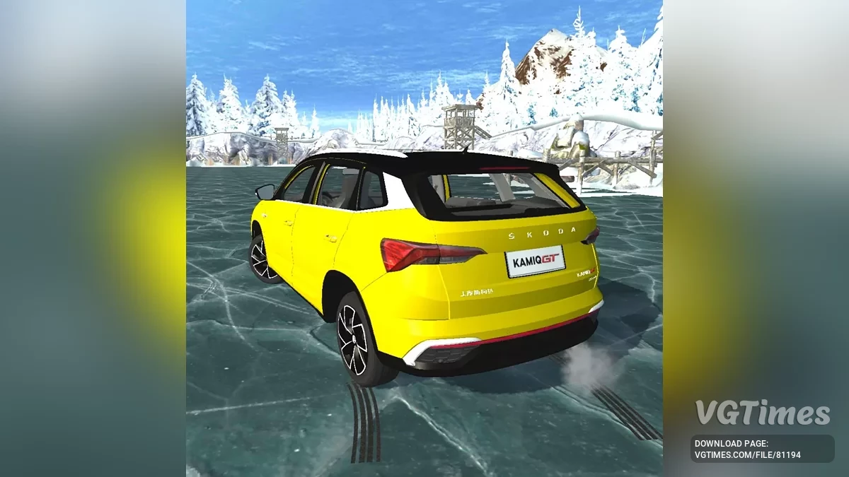 Simple Car Crash Physics Sim — Skoda Kamiq