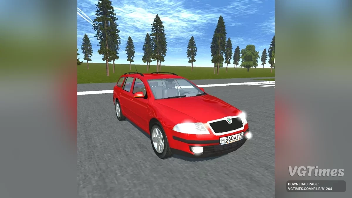 Simple Car Crash Physics Sim — Skoda Octavia MK2 Wagon