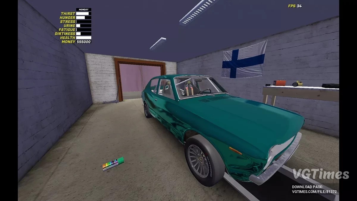 My Summer Car — Спортивная голубая Сатсума, 555000 тысяч марок