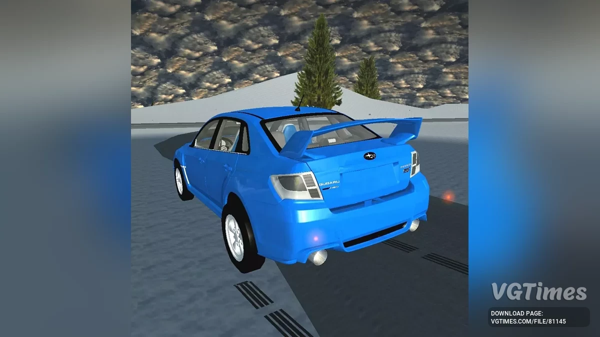 Simple Car Crash Physics Sim — Subaru WRX STI