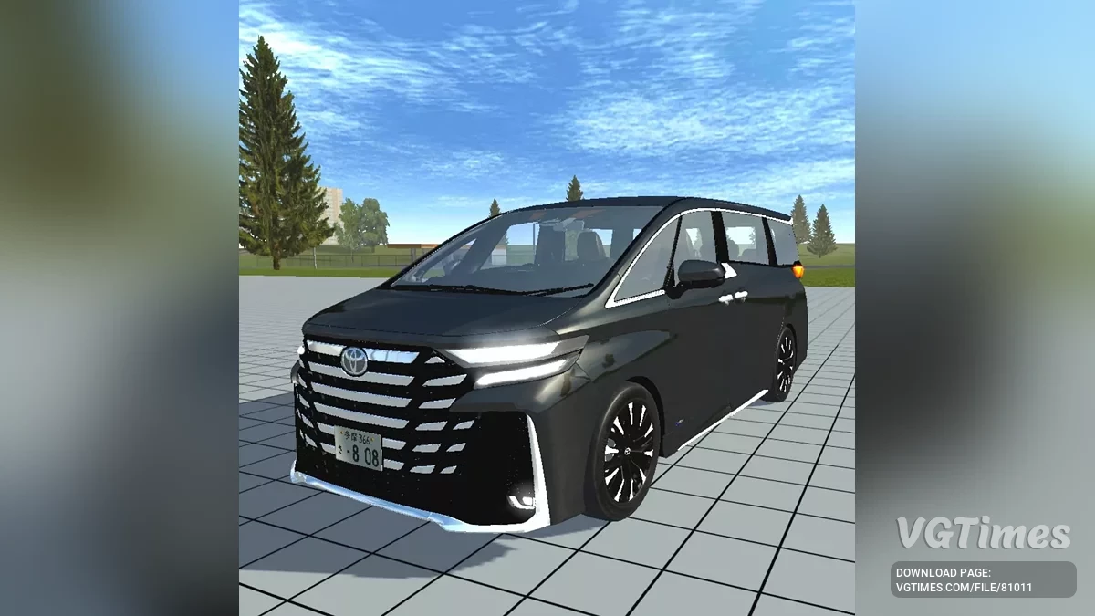 Simple Car Crash Physics Sim — Toyota Vellfire AH40 (2023-2024)