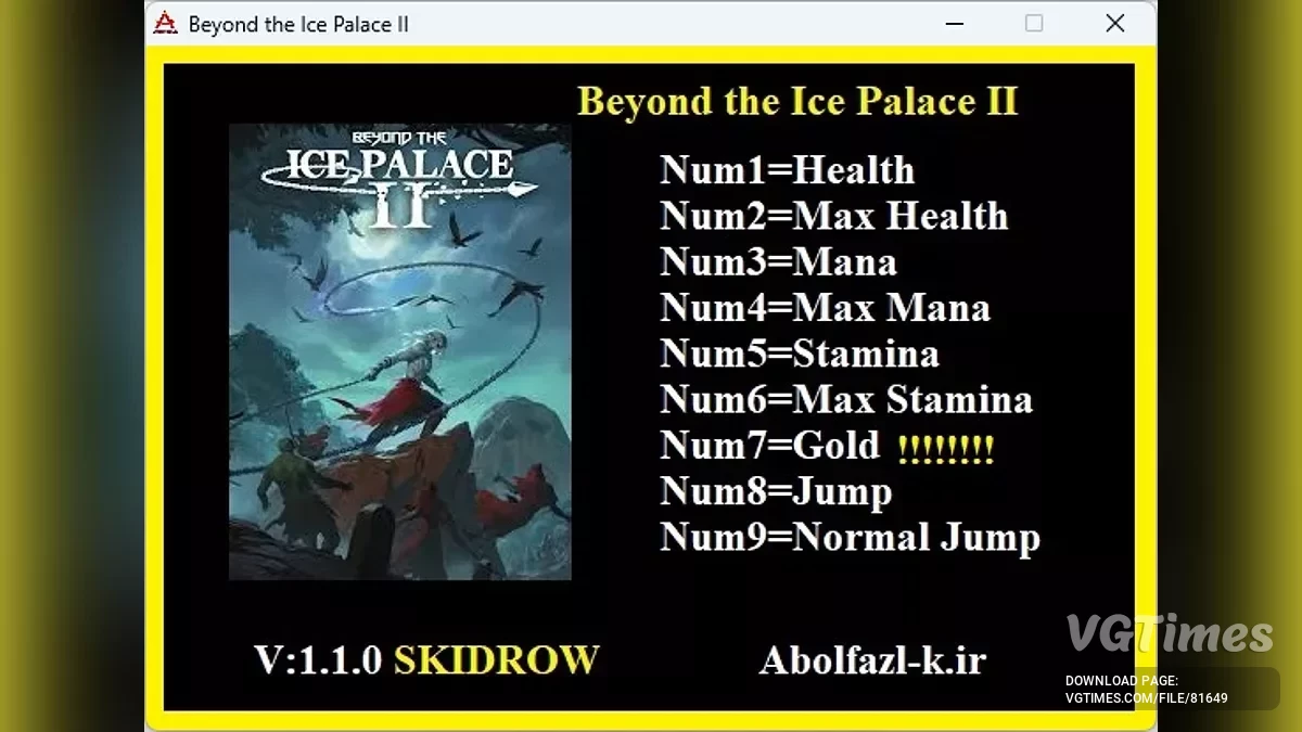 Beyond the Ice Palace 2 — Трейнер (+9) [1.1.0]
