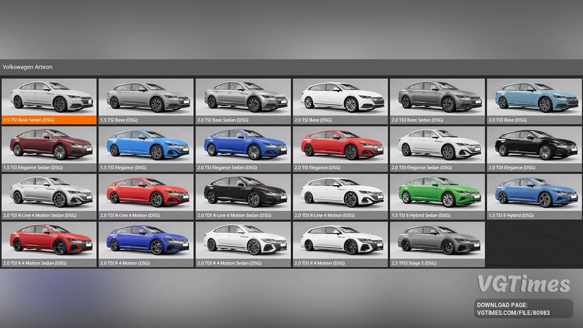 BeamNG.drive — Volkswagen Arteon 2024