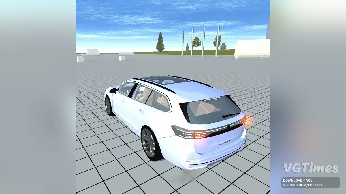 Simple Car Crash Physics Sim — Volkswagen Passat B9