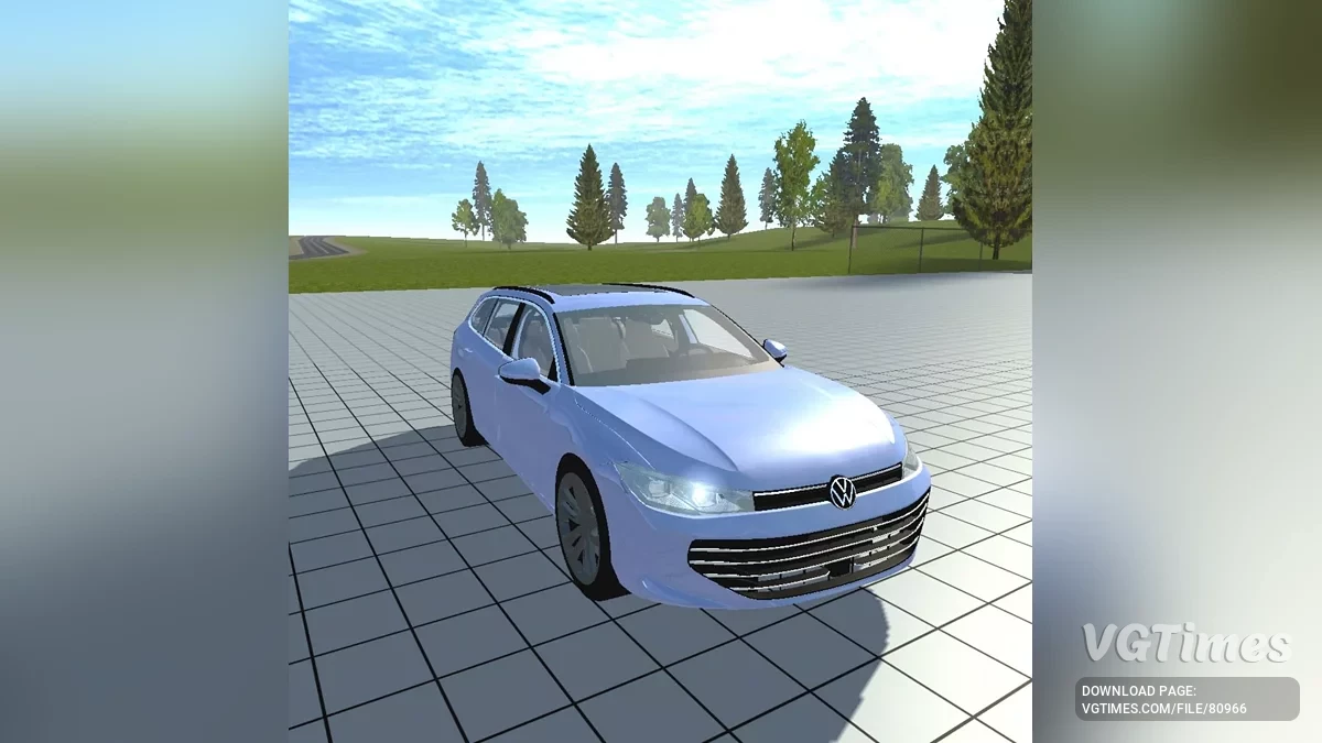 Simple Car Crash Physics Sim — Volkswagen Passat B9